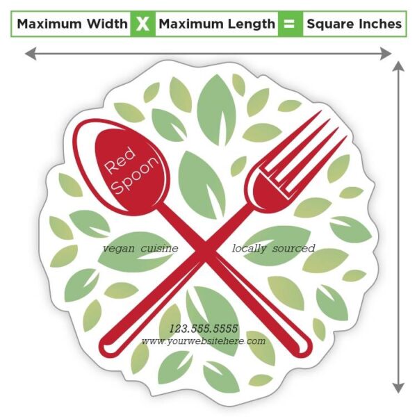 Custom Shape Magnet - 1 to 4 Square Inches - Outdoor Safe