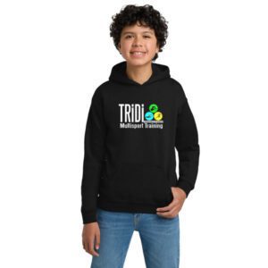 Youth Unisex Black Cotton Sweatshirt Hoodie