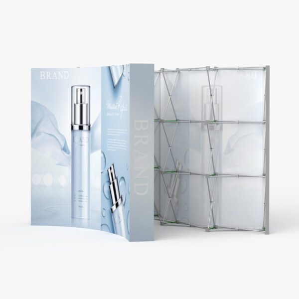 8ft Curved Velcro Fabric Pop Up Display (Graphic Only)