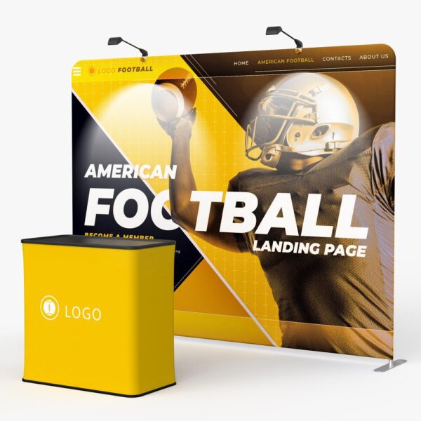 10ft Straight Tension Fabric Displays (Graphic Only)