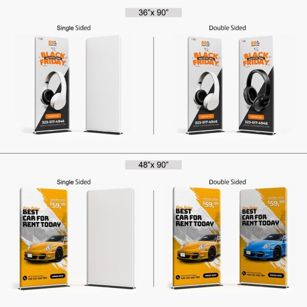 48" x 90" Tension Fabric Stand (Graphic Only)