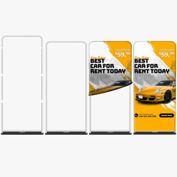 48" x 90" Tension Fabric Stand (Graphic+Frame)