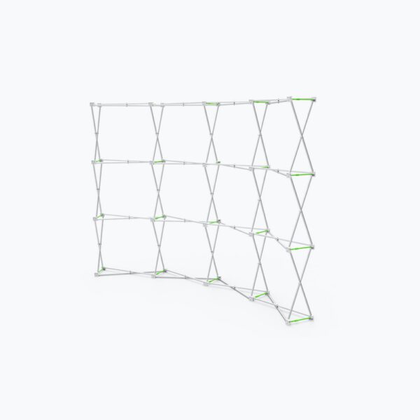 10ft Curved Velcro Fabric Pop Up Display (Hardware Only)