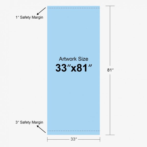 33" x 81" (Black) Standard Retractable (Insert Only)
