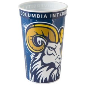 22 oz. Classic Smooth Walled Plastic Stadium Cup with our RealColor360 Imprint