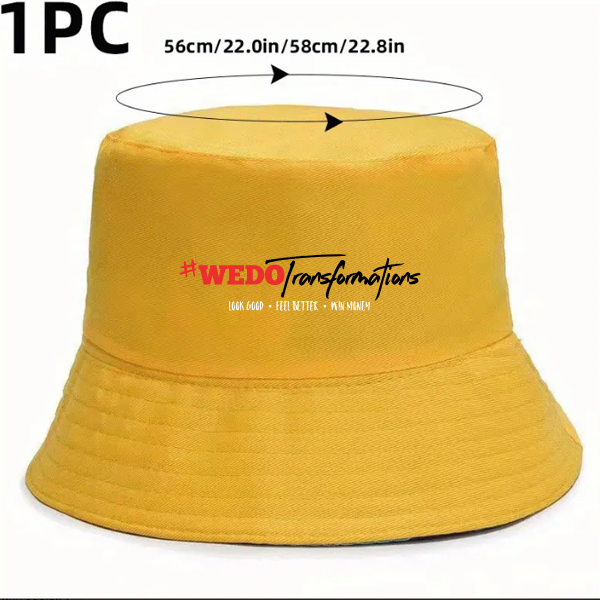 Yellow Fabric Bucket Hat