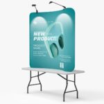 6ft Curved Tension Fabric Display (Graphic+Frame)