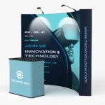 10ft Curved Velcro Fabric Pop Up Display (Graphic Only)