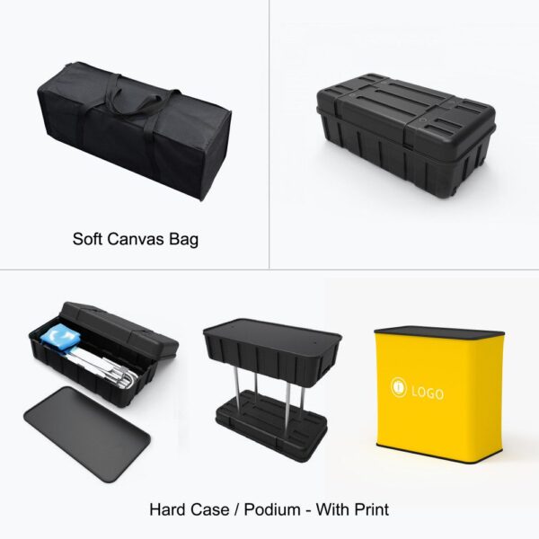 10ft Straight Tension Fabric Displays (Graphic+Frame)