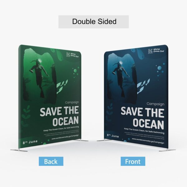 8ft Straight Tension Fabric Displays (Graphic Only)