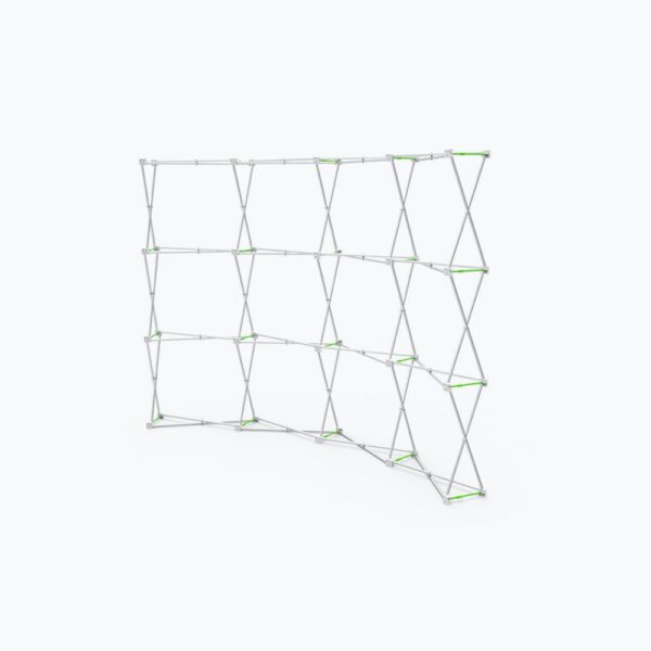 10ft Curved Velcro Fabric Pop Up Display (Hardware Only)