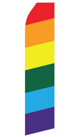 Rainbow Feather Flags