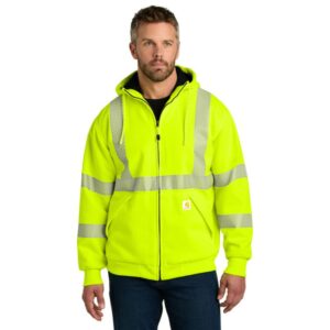 Carhartt® ANSI 107 Class 3 Lined Full-Zip Sweatshirt Style: CT104988