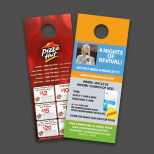 Door Hangers with Matte Finish