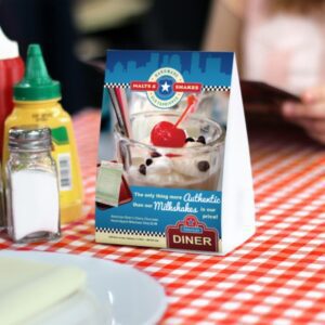 Table Tents with UV Coating