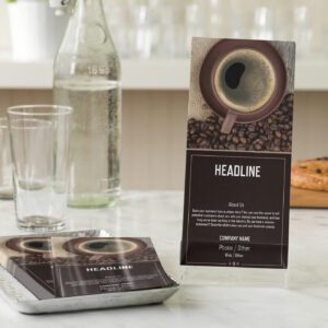 Rack cards with UV Coating