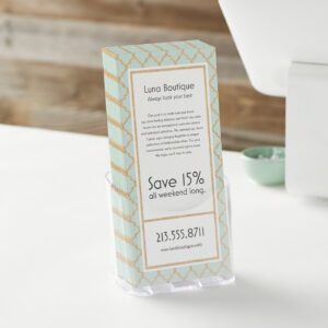 Rack Cards with Matte Finish